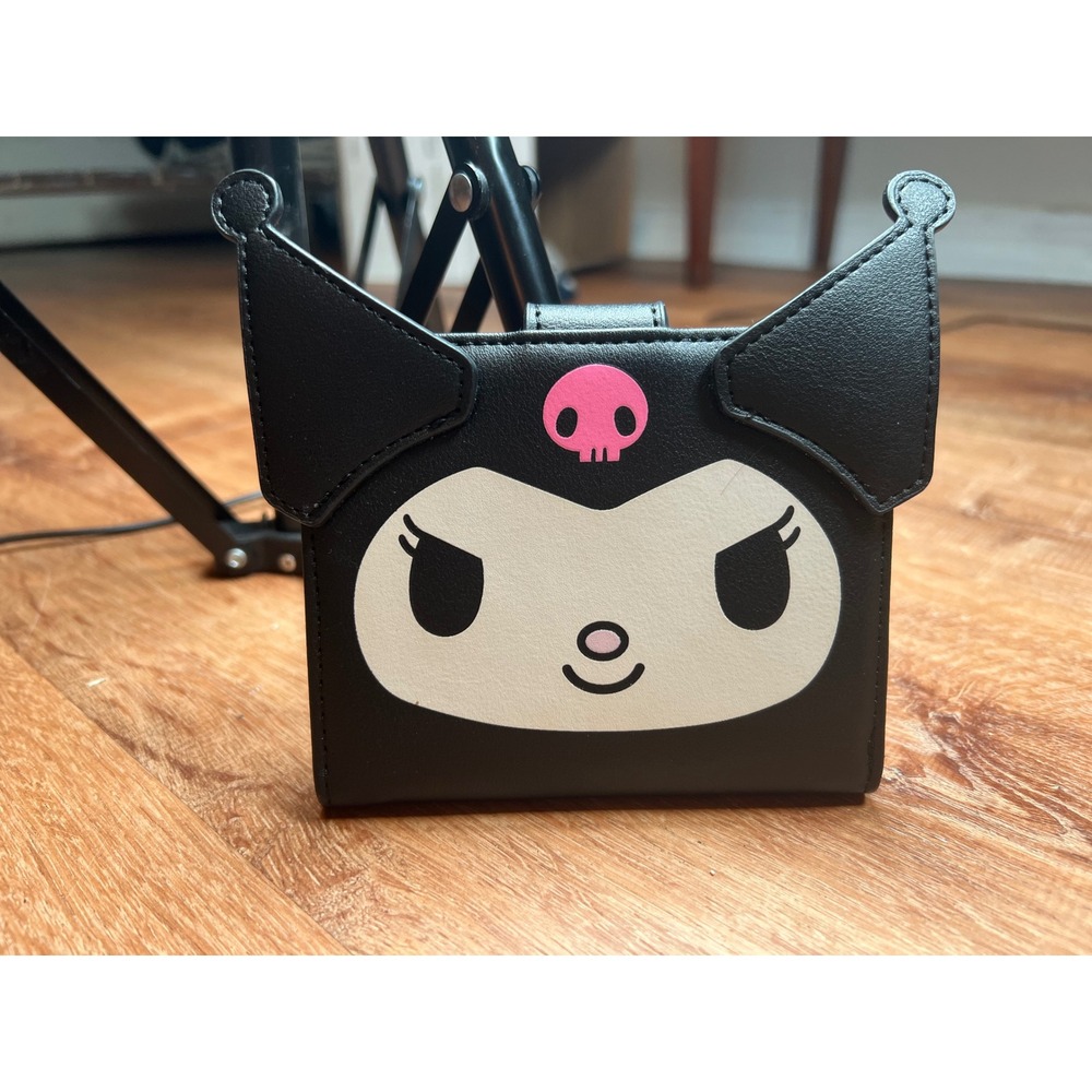 Loungefly x Sanrio Kuromi Cosplay Wallet Women Black Pink Sanrio Bifold Like New
